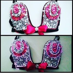 Ultra Inspired Pink Princess EL Wire Plunge Bra