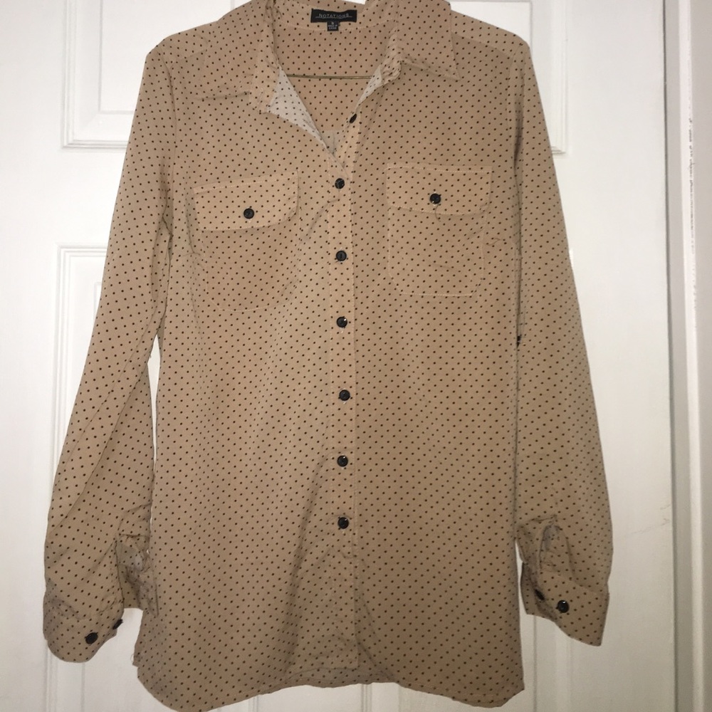 Woman's polka dotted blouse