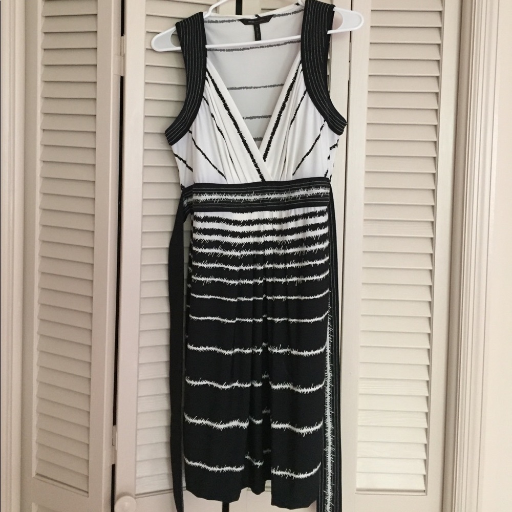 SALE: BCBGMaxAzria black and white dress