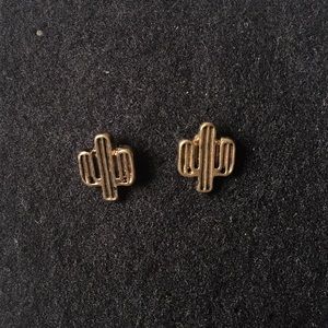 Cactus stud earrings