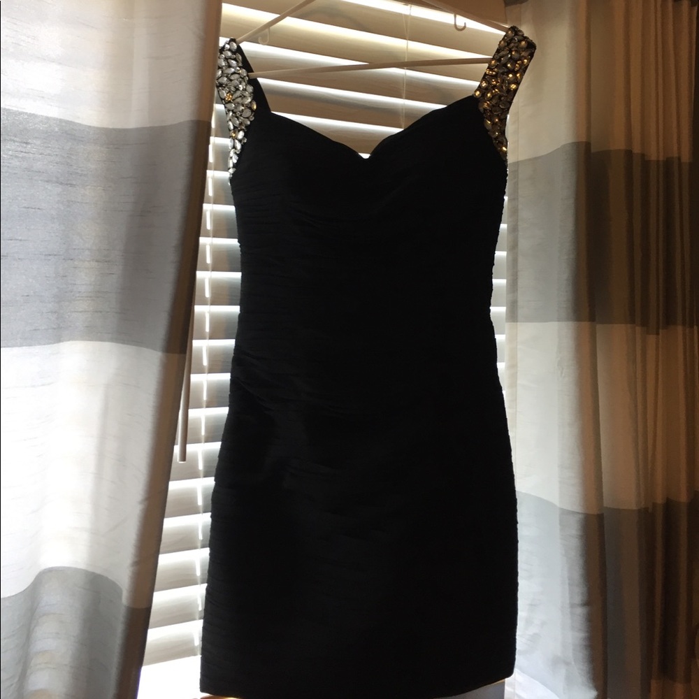 Short, black, special event dress
