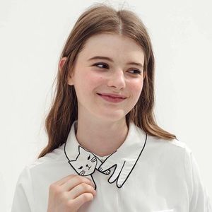 🐱Miss Patina🐱 Love Cat white shirt