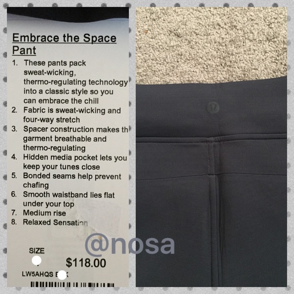 ⚡️Flash Sale⚡️Lululemon Embrace The Space Pant - Picture 3 of 5