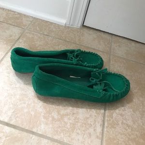 Emerald moccasins