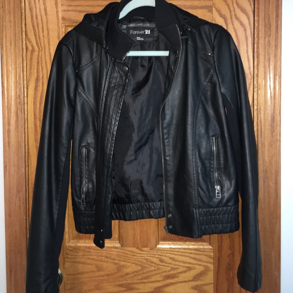 Forever 21 Black Leather Jacket