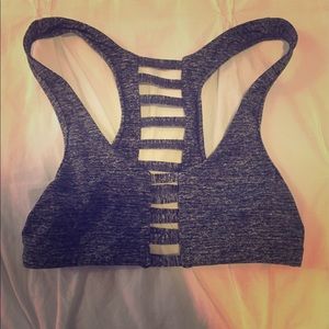 VS PINK cage gray marl sports bra