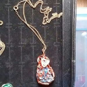 Beautaful copper ore neclace