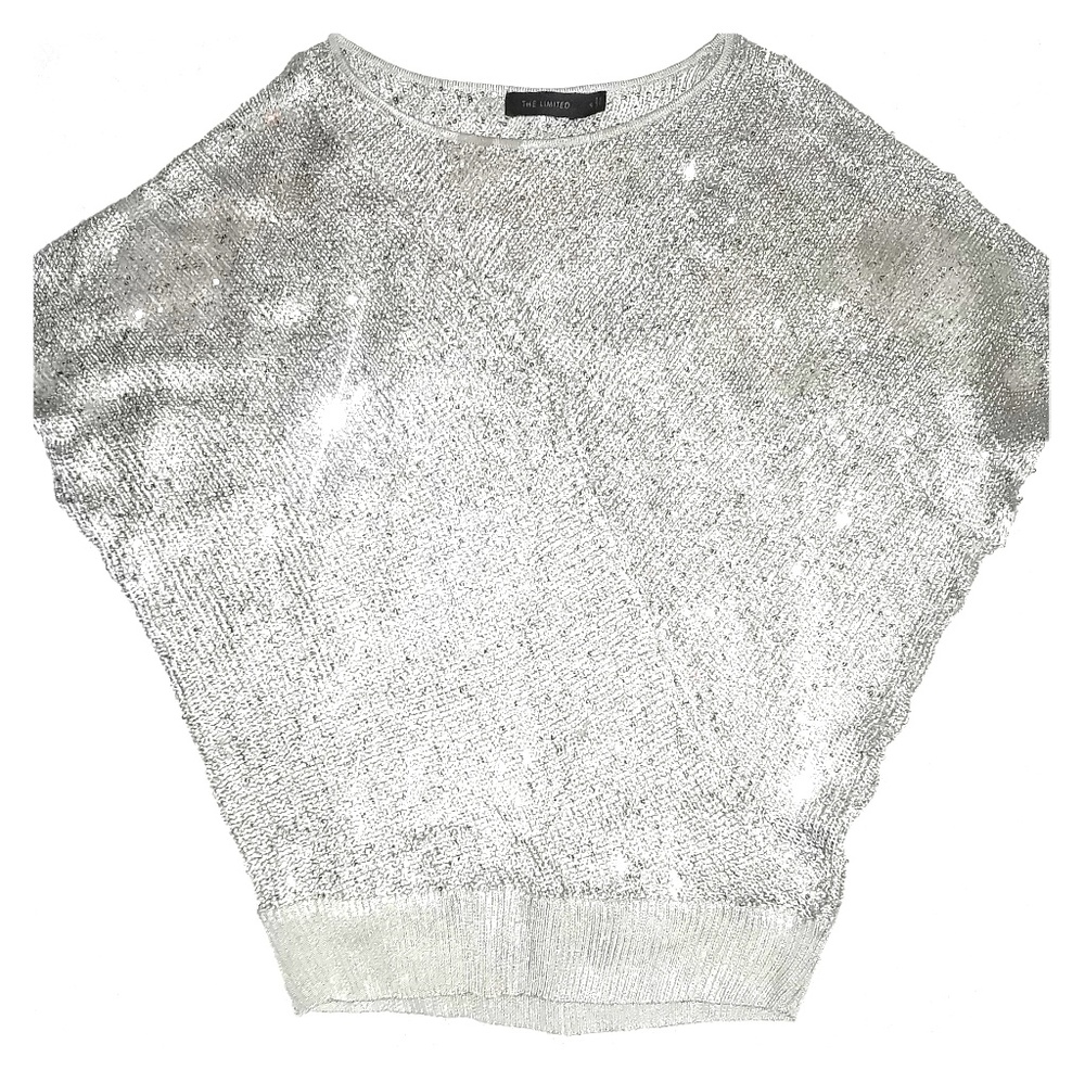 The Limited Knit Sequined Sparkle Top