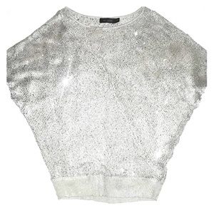 The Limited Knit Sequined Sparkle Top