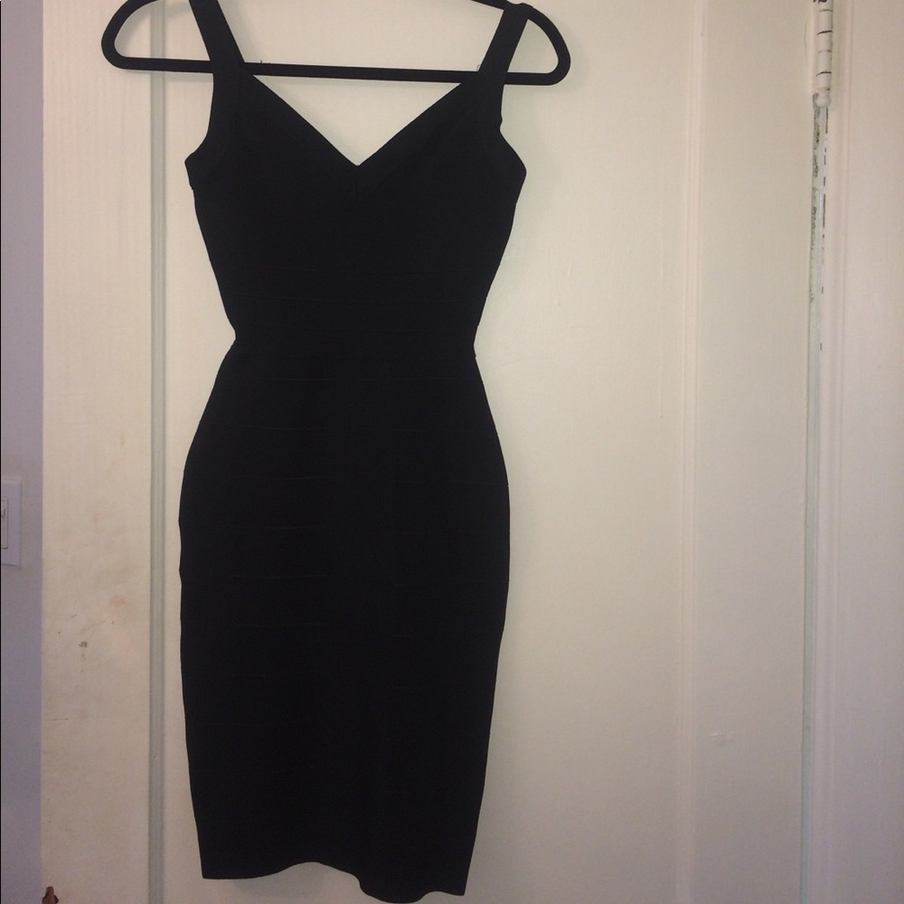 Black bandage dress