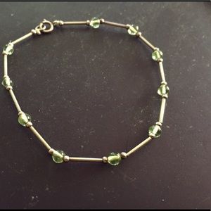 Vintage Sterling and Peridot bracelet