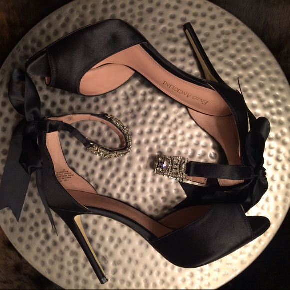 Enzo Angiolini Shoes - Nordia Satin Peep Toe Sandal