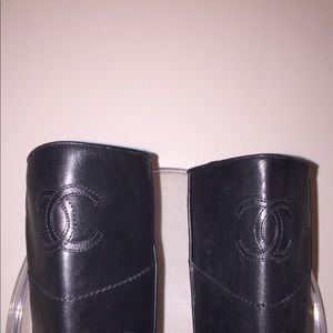 Classic Chanel Black Ascot Riding Boots
