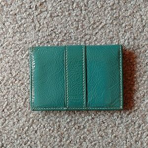 Turquoise Coach Wallet
