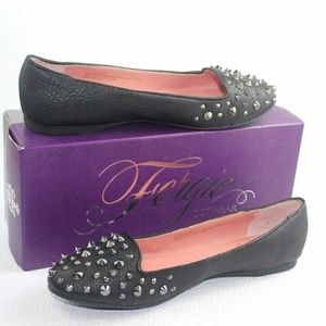 Fergie Footwear Benny Women Leather Black Flat