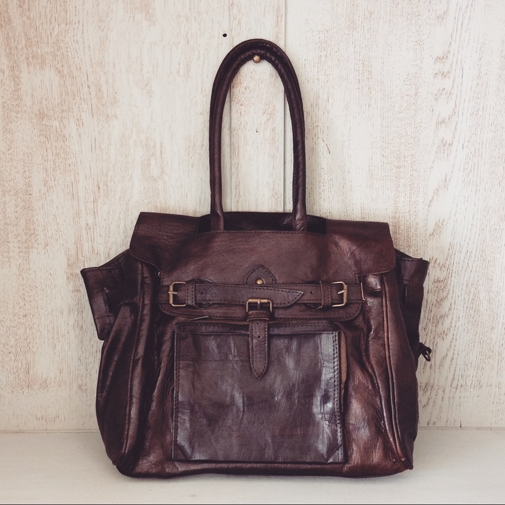 ✨SOLD✨Erica ~ Leather Briefcase Handbag