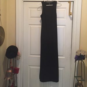Long black maxi dress