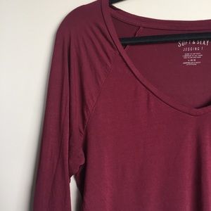 AE Maroon Soft and Sexy Jegging T