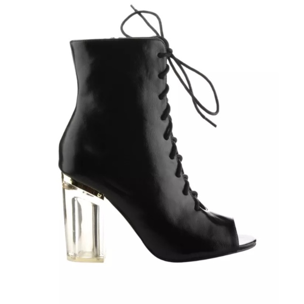 Cape Robbin Lace Up Open Toe Booties