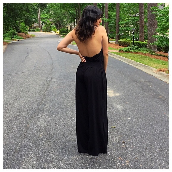 Jumpsuit Plus Size Backless Elastic Waist BB236 - Picture 3 of 5