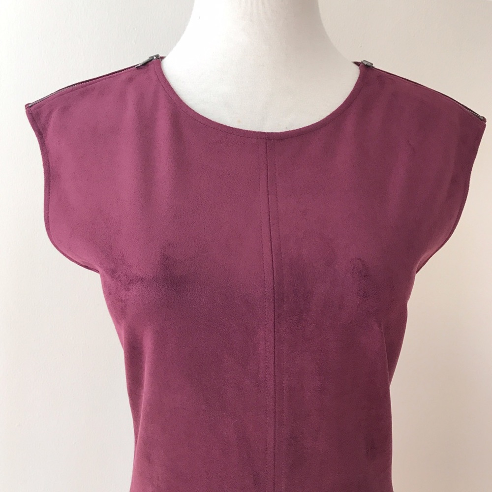 🎉SOLD🎉BCBG MAXAZRIA Karlee Faux Suede Dress - Picture 3 of 7