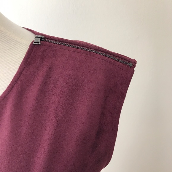 🎉SOLD🎉BCBG MAXAZRIA Karlee Faux Suede Dress - Picture 6 of 7