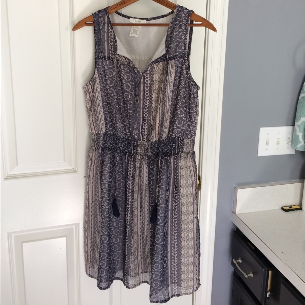 boho print dress