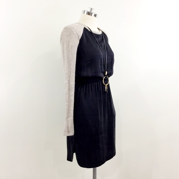 [ amadi ]  NWT tabetha combo silk dress - Picture 2 of 8