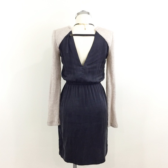 [ amadi ]  NWT tabetha combo silk dress - Picture 4 of 8