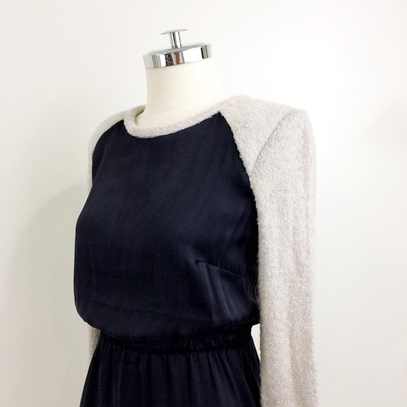 [ amadi ]  NWT tabetha combo silk dress - Picture 6 of 8