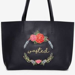 Skinnydip London Wasted Embroidered Tote Bag