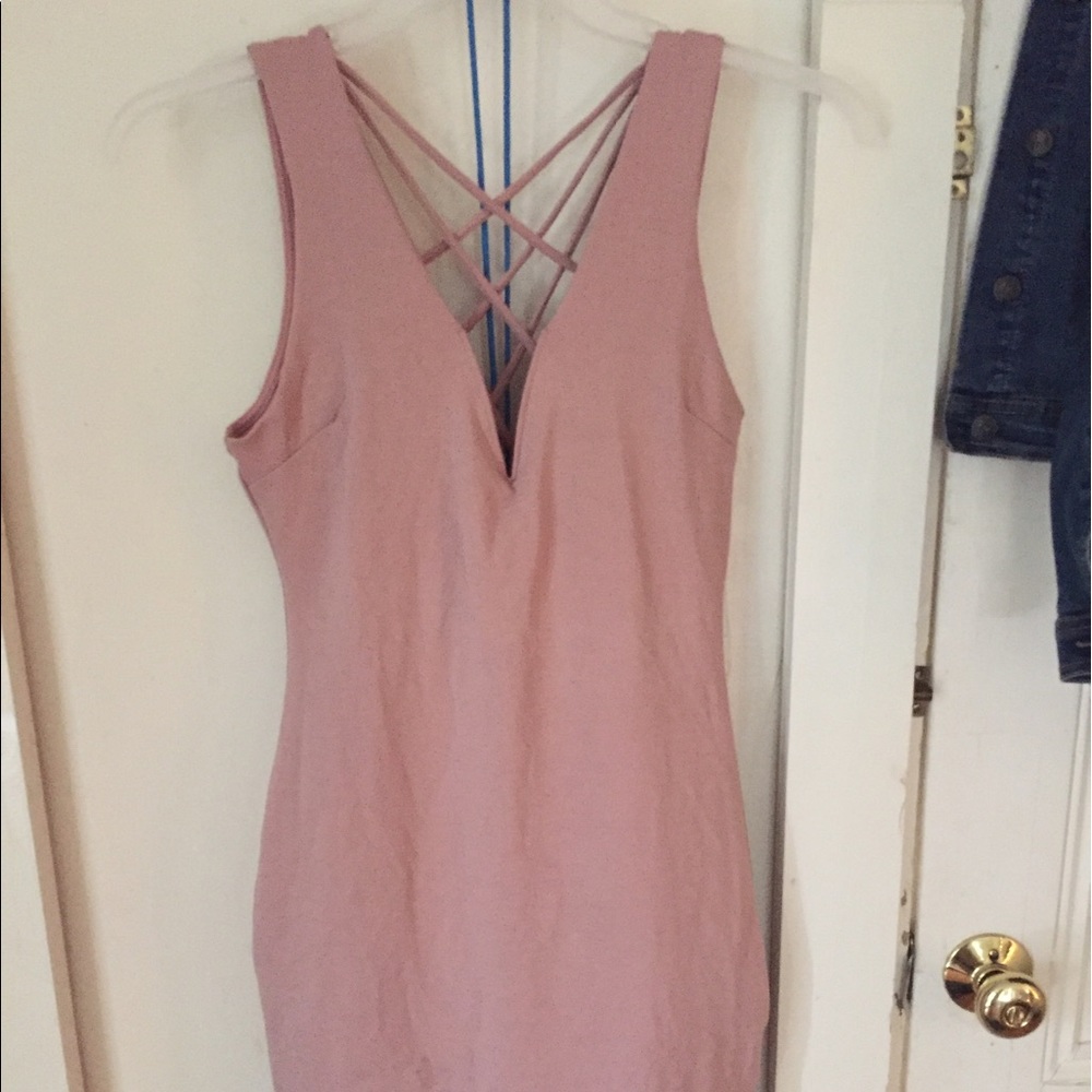 Pale Pink Bodycon Dress