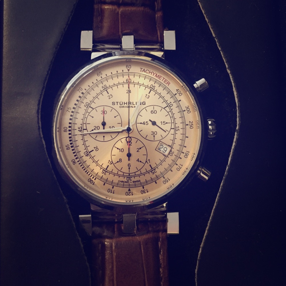 Stührling Trackmaster watch