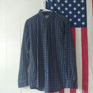 Two tone blue LL bean flannel
