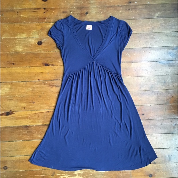 Indigo v-neck t-shirt dress - Picture 2 of 5