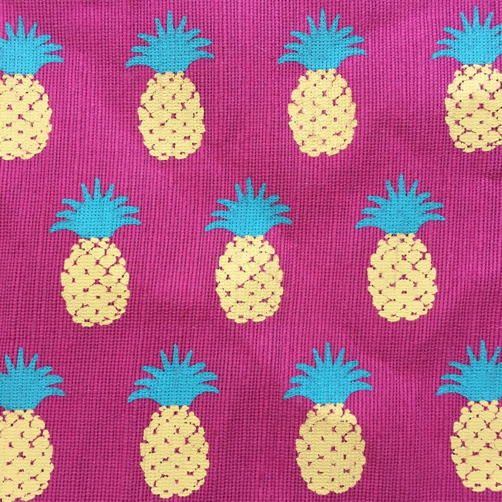 Pink Pineapple Print Clutch - Picture 4 of 6
