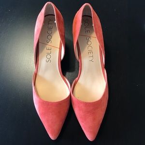 Coral Sole Society heel