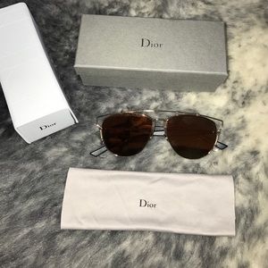 Christina Dior gold sunglasses