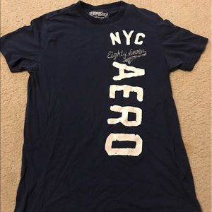 Aeropostale T-Shirt Navy Blue Size Medium