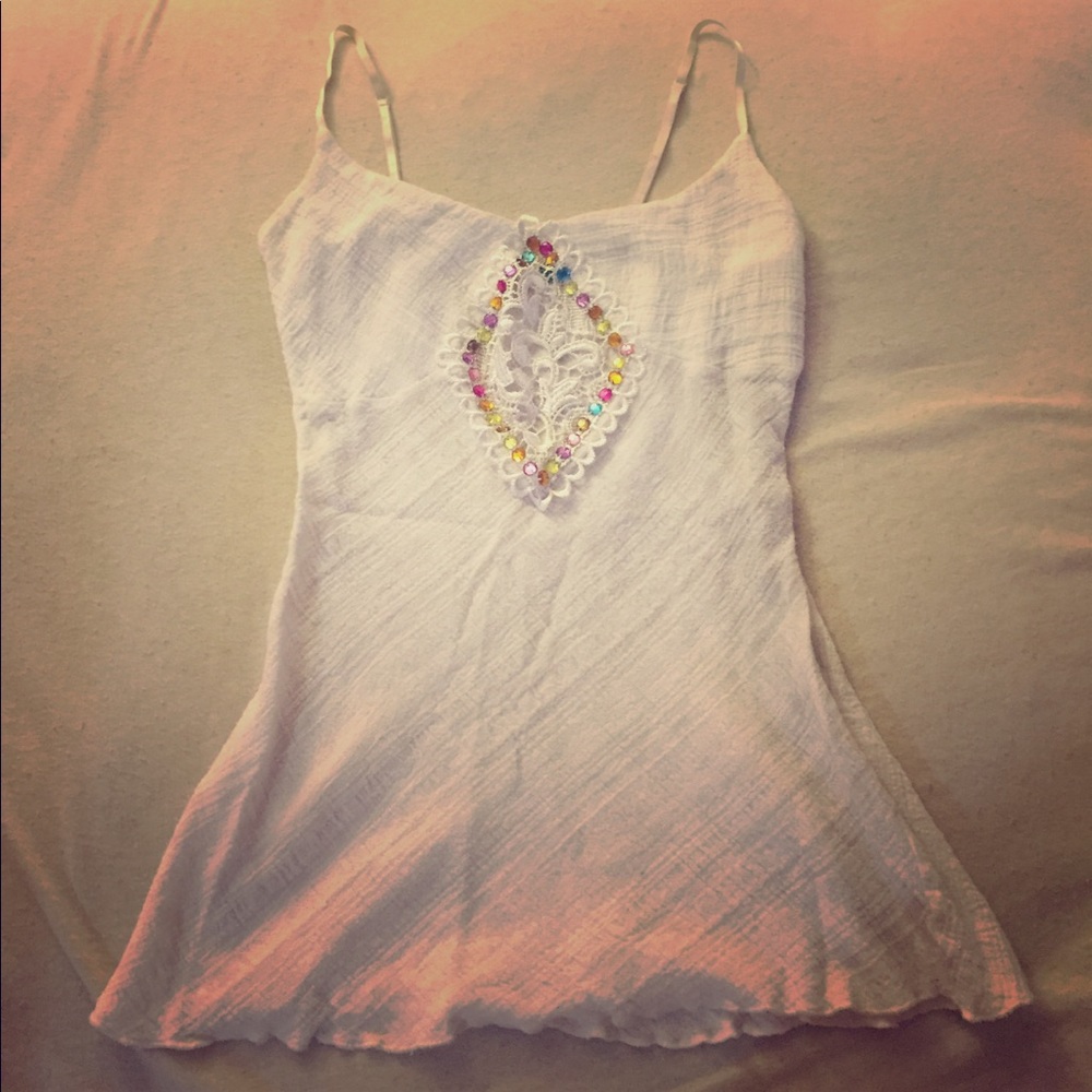 White tank top