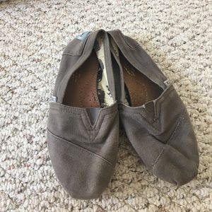 Grey TOMS shoes
