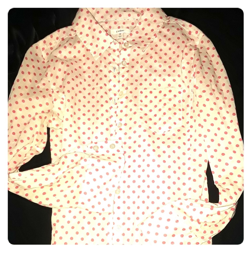 Caslon Polka Dot Button Down