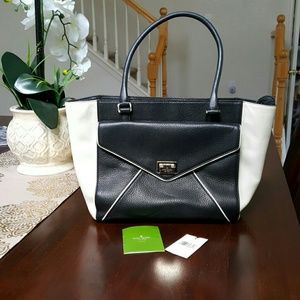Kate Spade Handbag In Black and Cream