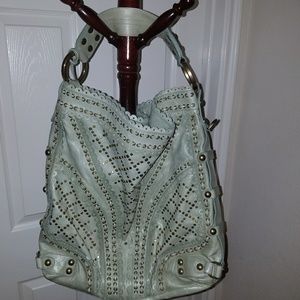 Isabella Fiore Carina Stud Muffin in Celadon Green