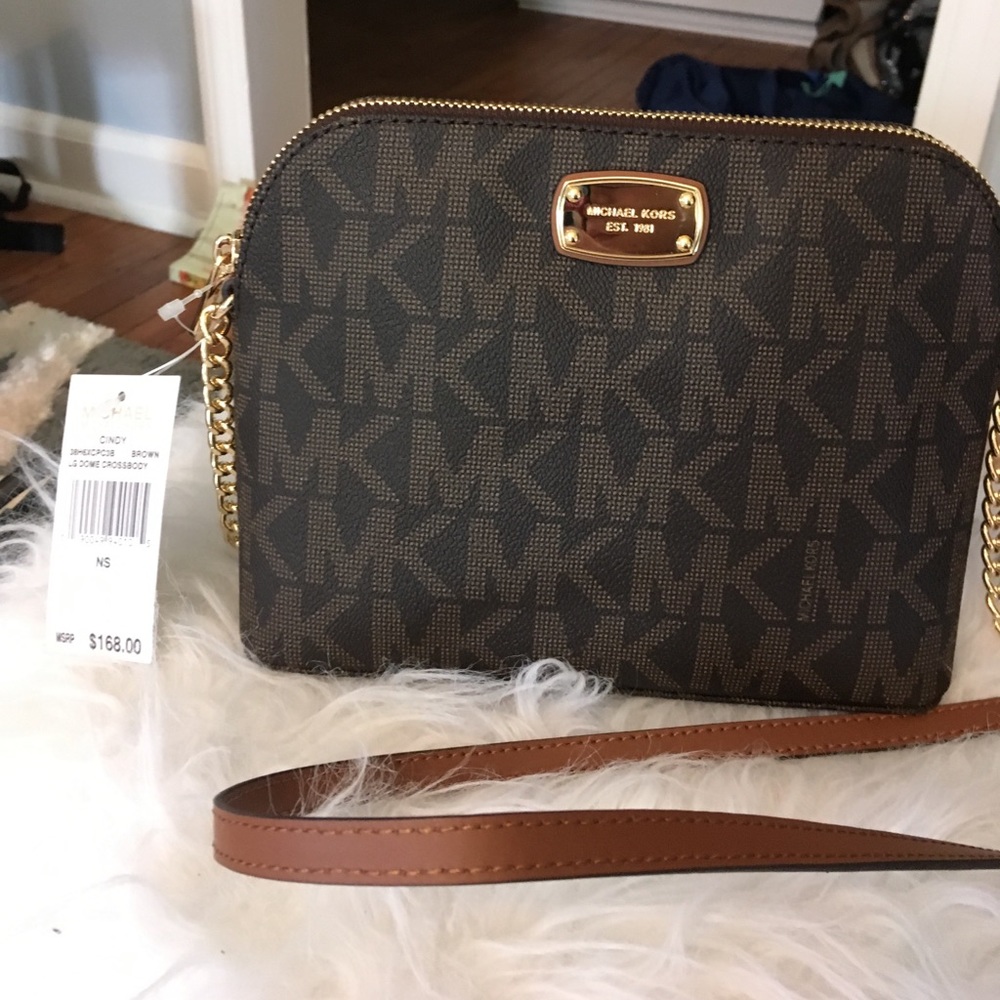 MICHAEL KORS BROWN CINDY HANDBAG