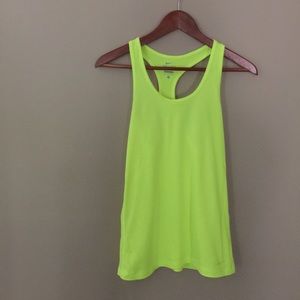 Nike Tank in Neon Yellow