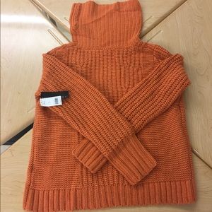 NWT! Banana Republic orange knit sweater size XL