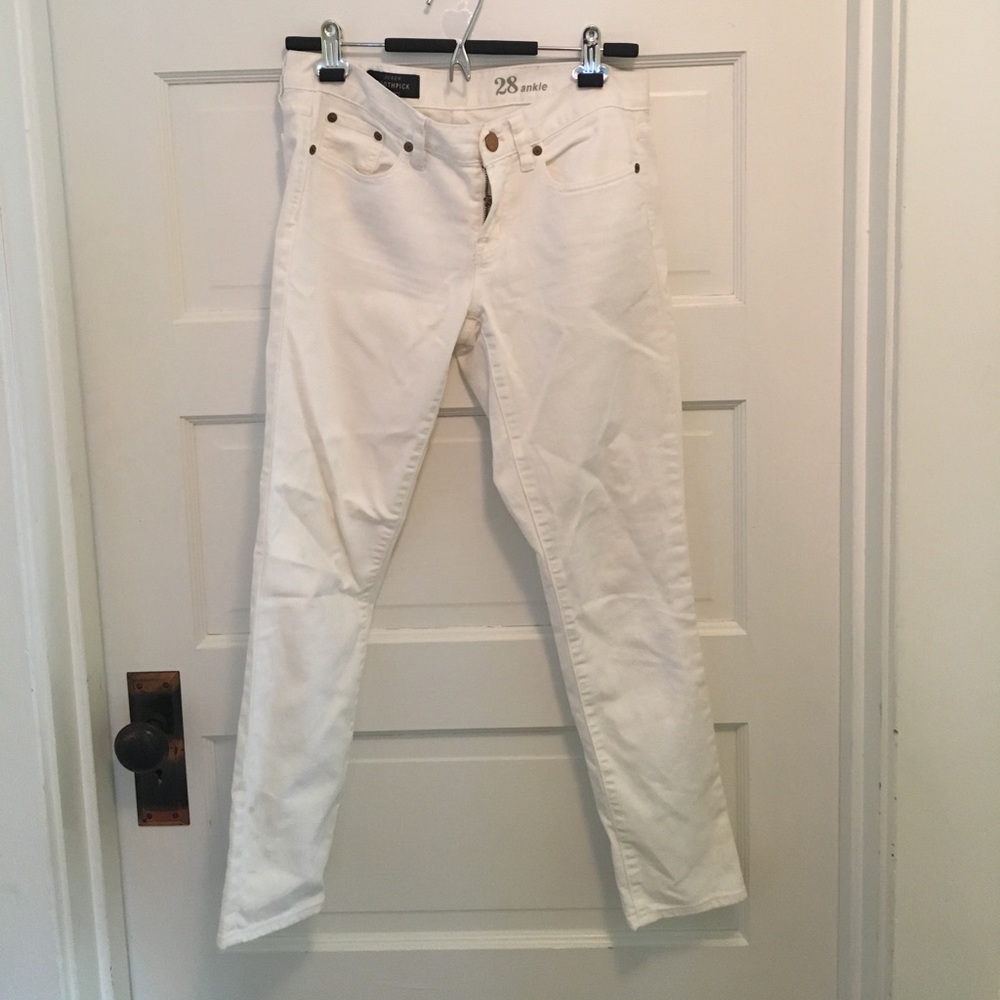 J.Crew white toothpick jeans