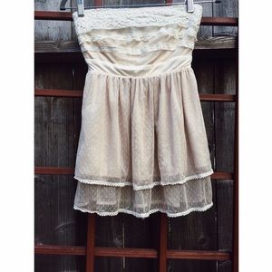 Strapless Lace Top