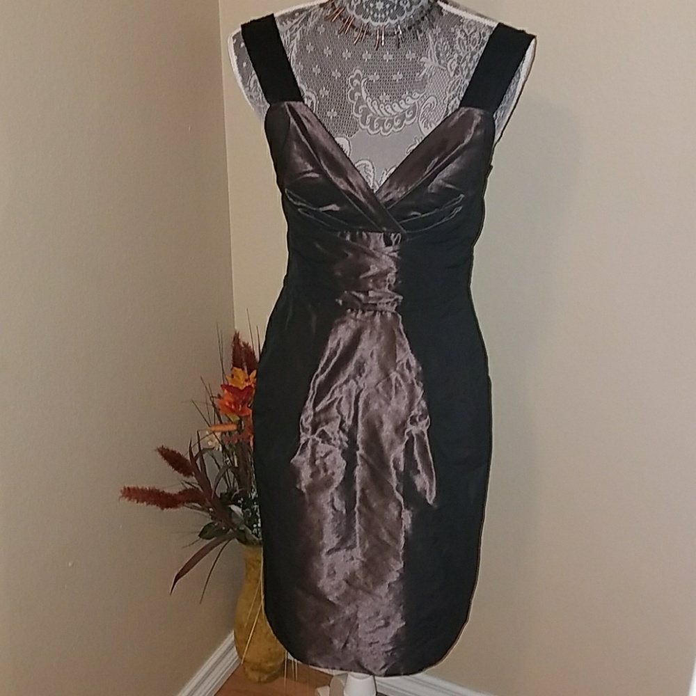 Pretty deep brown dress, hidden side pockets